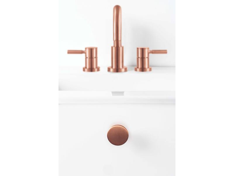 Meubelknop Como rond 41 H-25mm Mat Koper